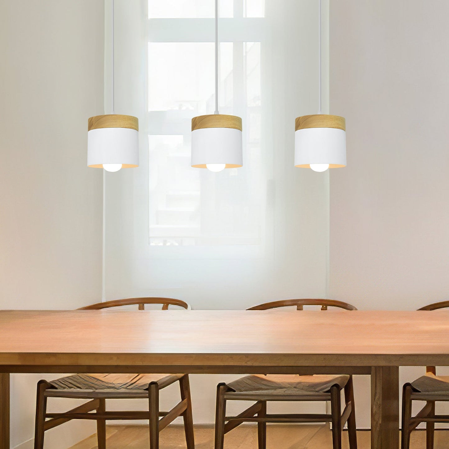 Lampe Suspension Bois Nordique - Elara 6