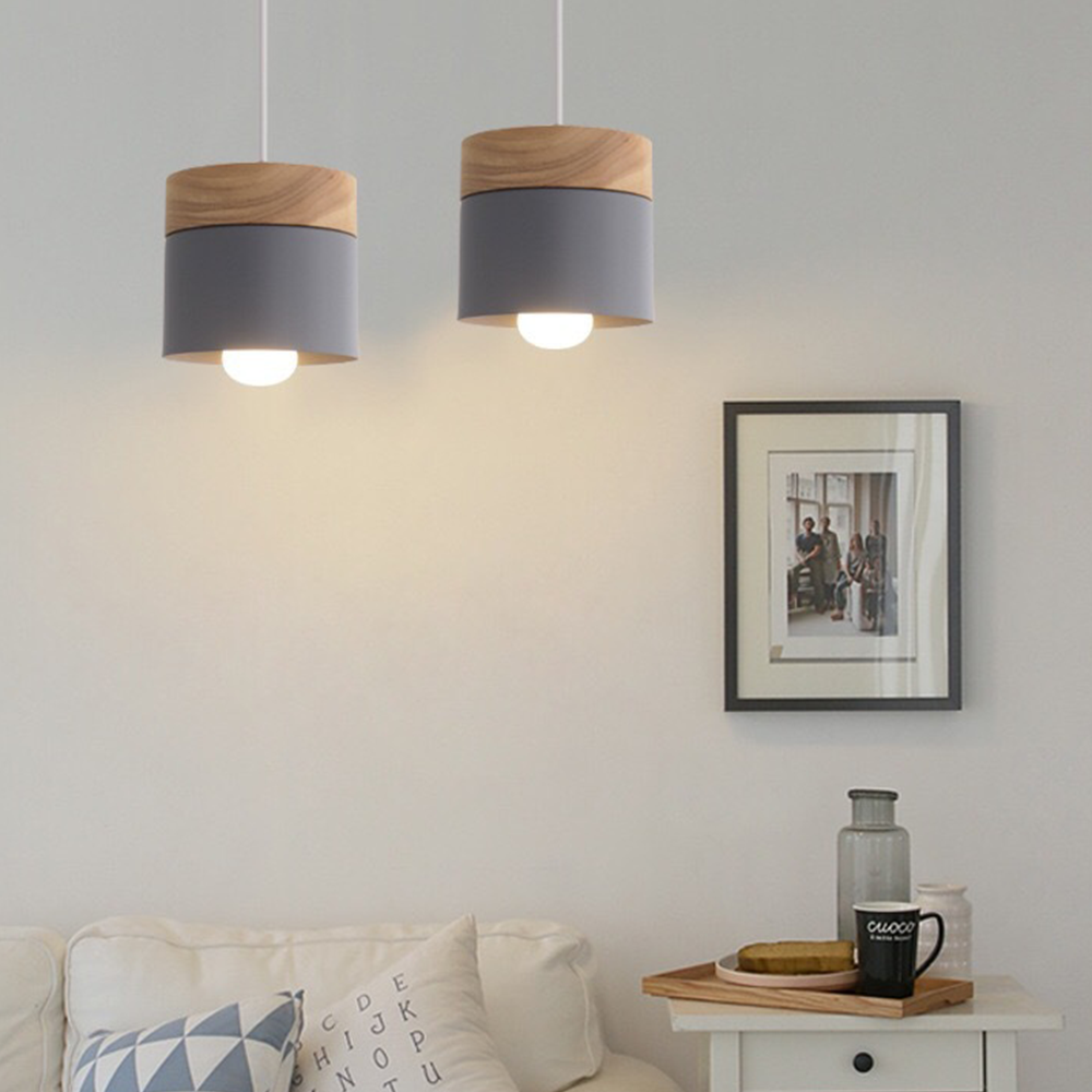 Lampe Suspension Bois Nordique - Elara 9