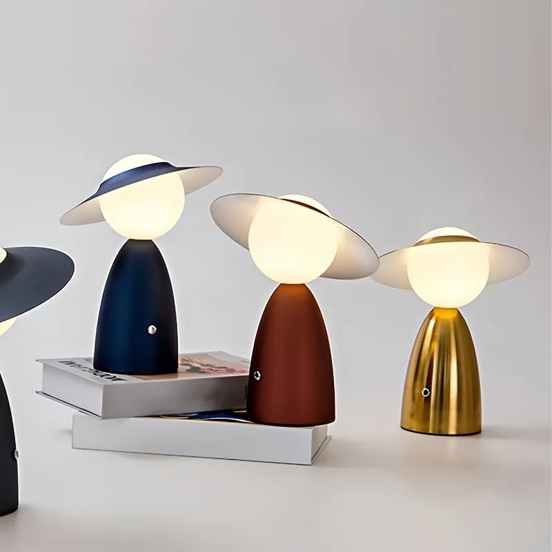 Lampe de Bureau Sans Fil - Éclat Moderne LED 1