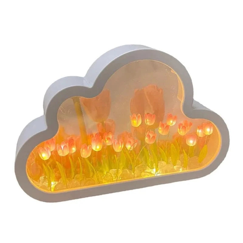 Lampe de Chevet Tulipe Nuage - Étoile Douce 0