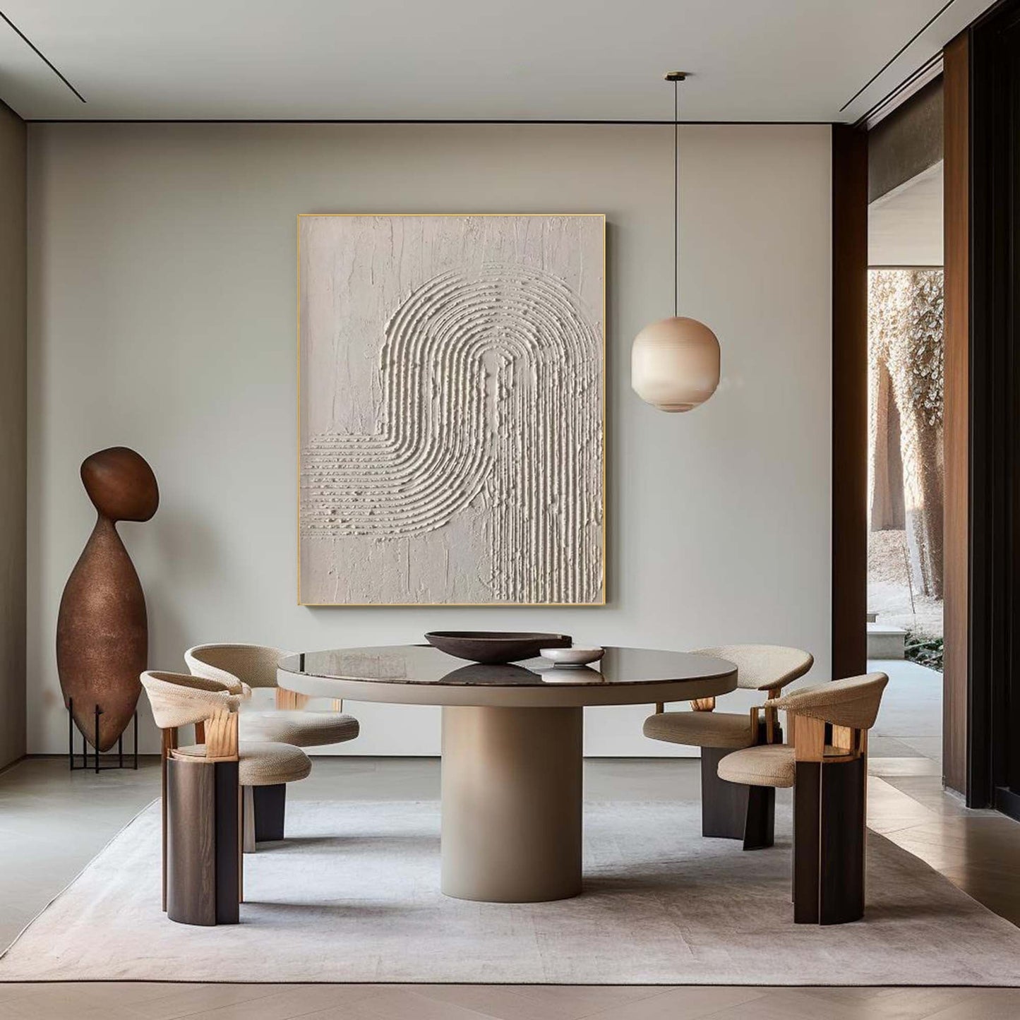 Peinture Murale Abstraite Minimaliste - Nuvia 6