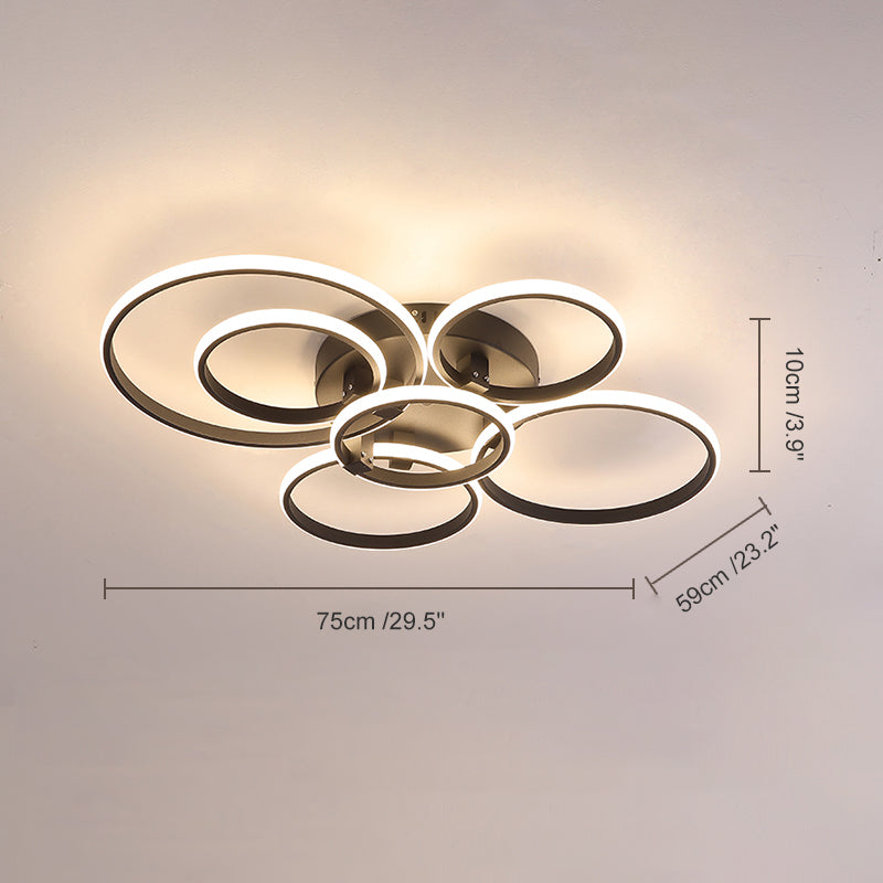 Plafonnier Circulaire Halo à LED – Intensité Variable