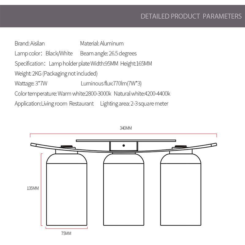Plafonnier LED Design Minimaliste - Aisilan
