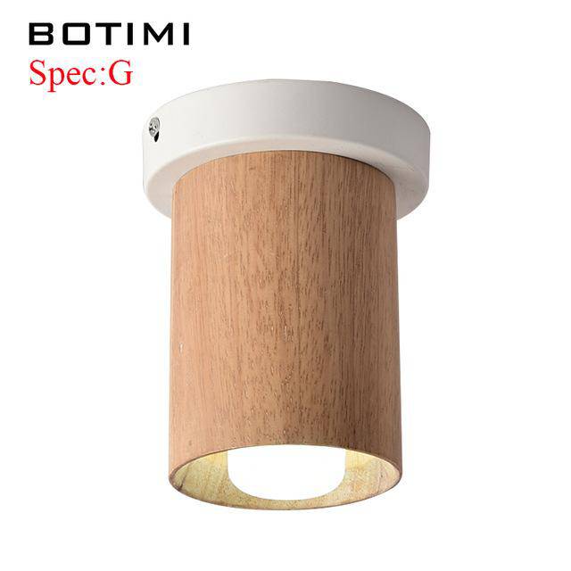 Plafonnier LED Moderne en Bois - Éclairage Dirigeable pour Cuisine