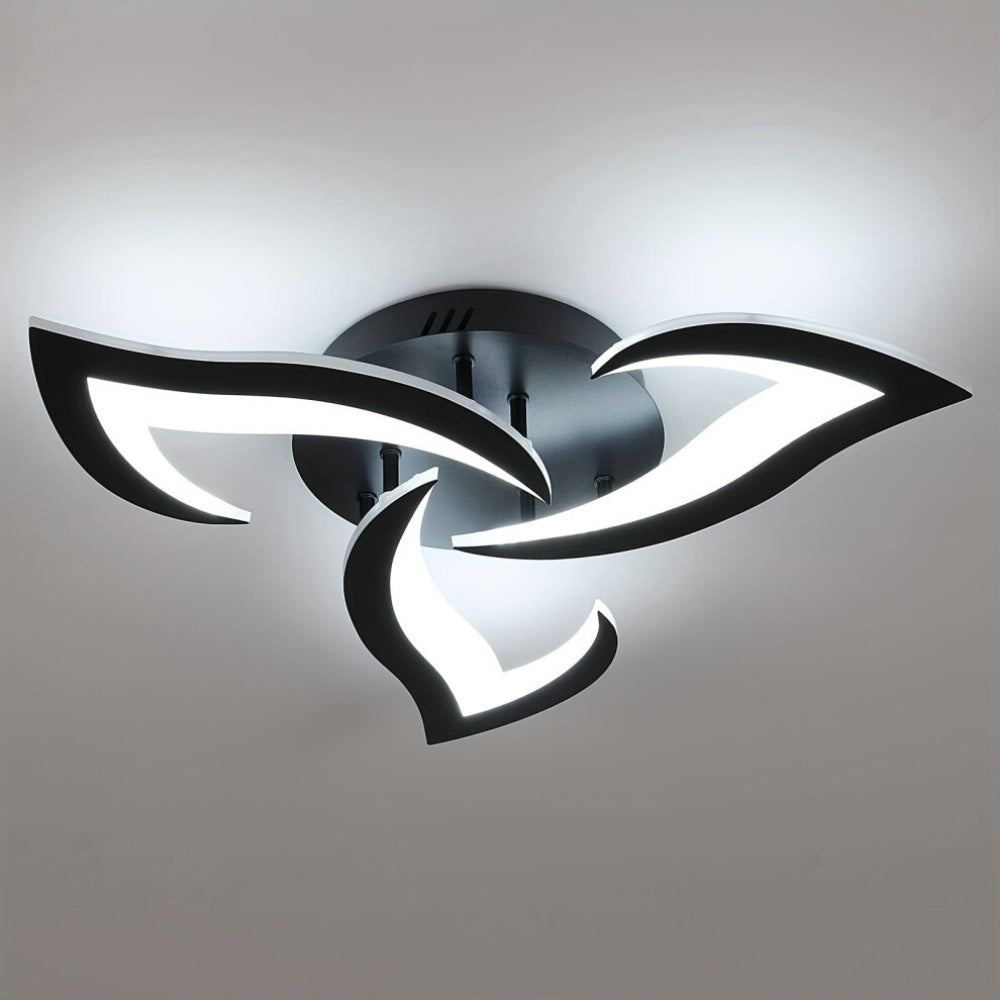 Plafonnier LED Éclat Floral - Design Contemporain pour Salon 0