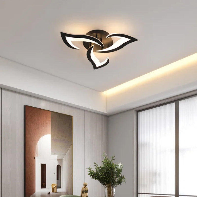 Plafonnier LED Éclat Floral - Design Contemporain pour Salon 2