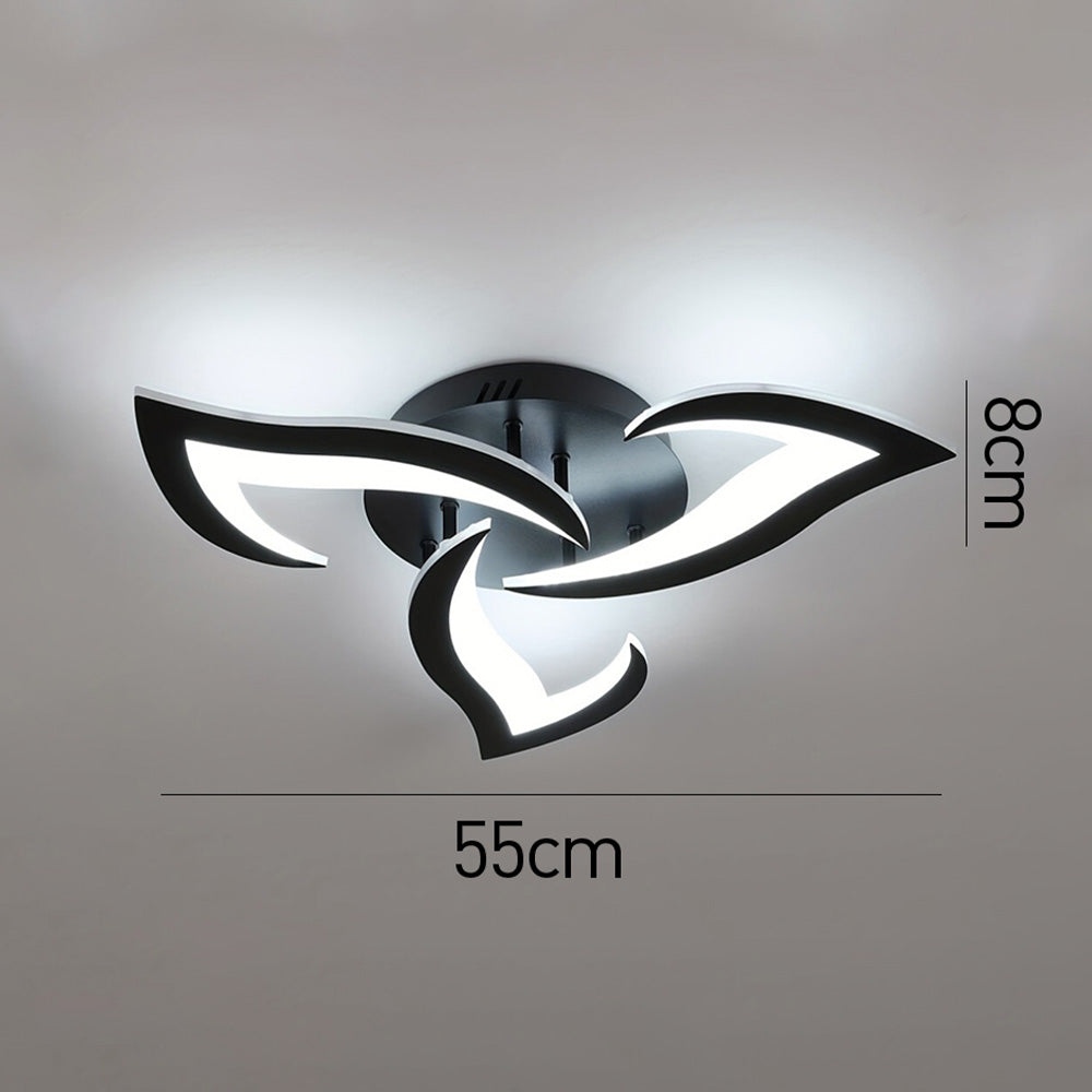 Plafonnier LED Éclat Floral - Design Contemporain pour Salon 3