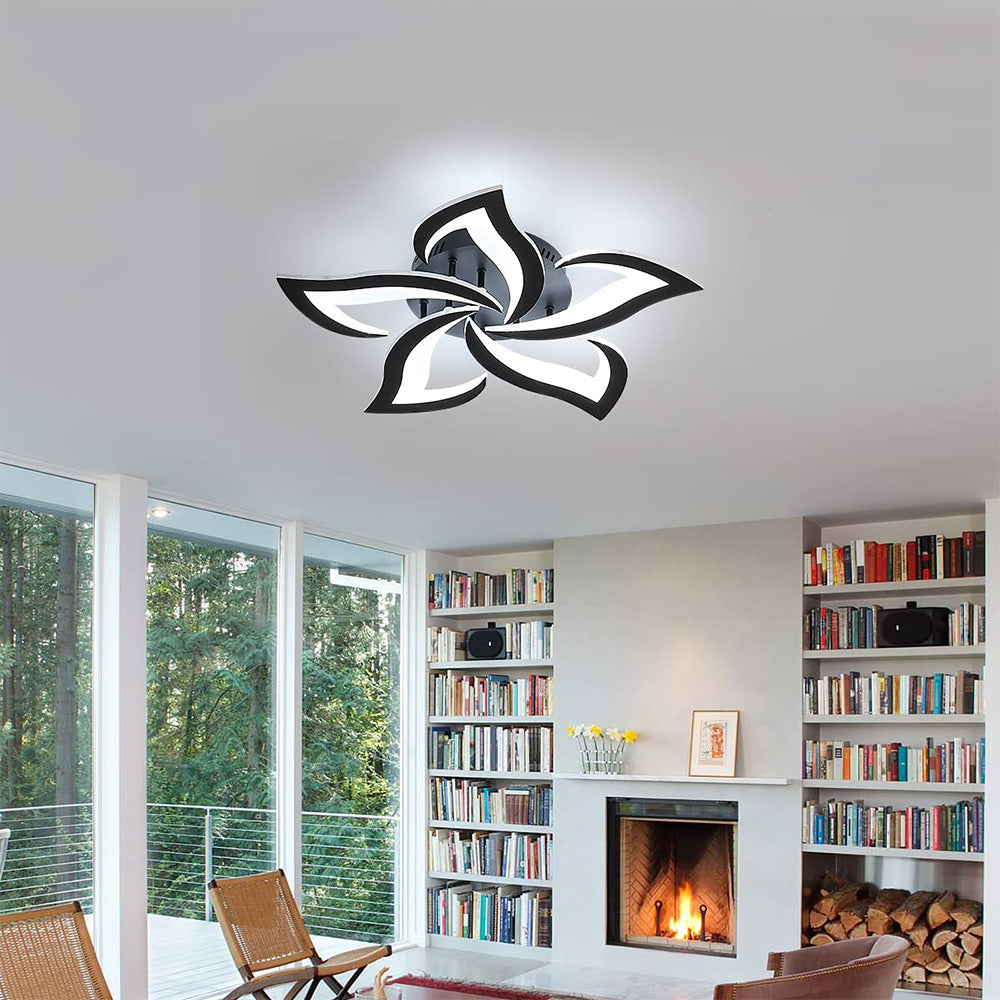 Plafonnier LED Éclat Floral - Design Contemporain pour Salon 5