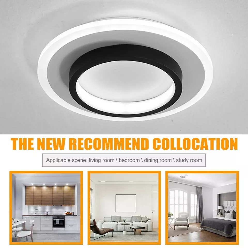 Plafonnier LED Élégance Métallique - Design Contemporain pour Salon 1