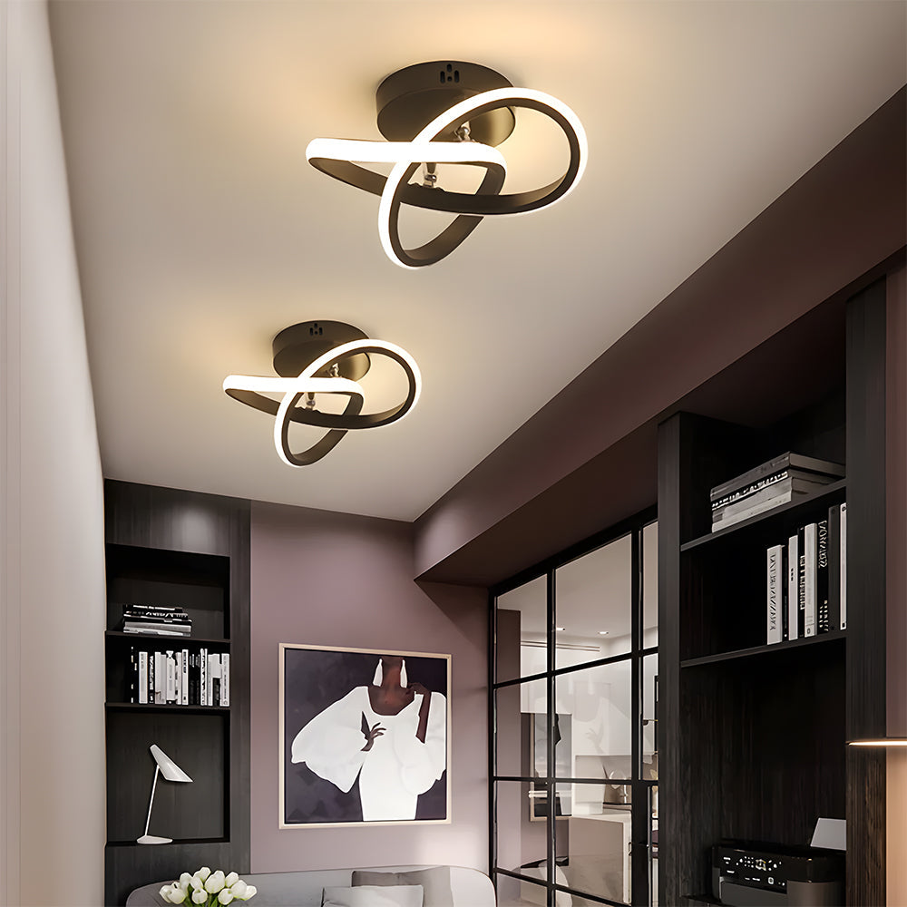 Plafonnier LED Élégance Métallique - Lumière Moderne 4