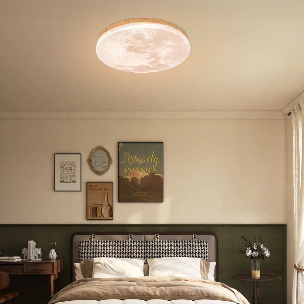 Plafonnier Lune Minimaliste LED - Éclat Doux 2