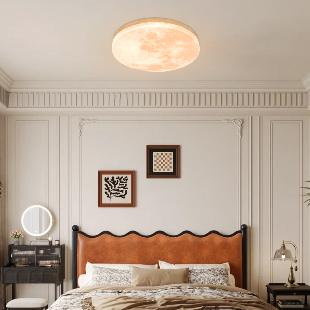 Plafonnier Lune Minimaliste LED - Éclat Doux 3