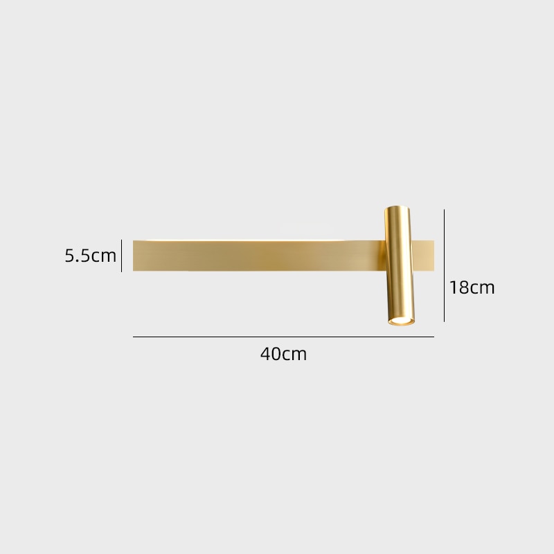 Variant image for Applique Murale LED Minimaliste - Irvinne Design Moderne pour Chambre et Salon-3