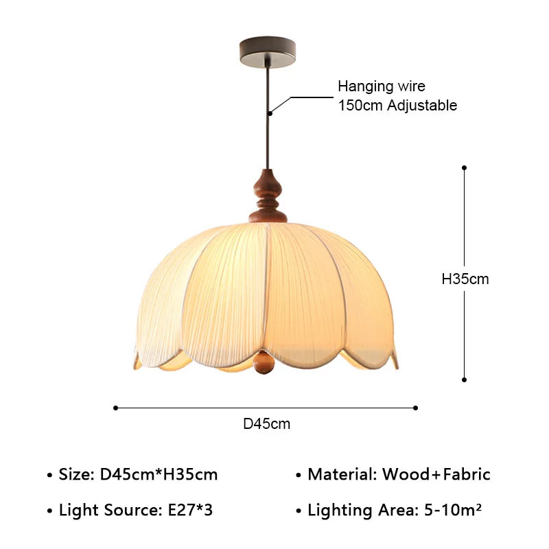 Suspension Blanc Tissu