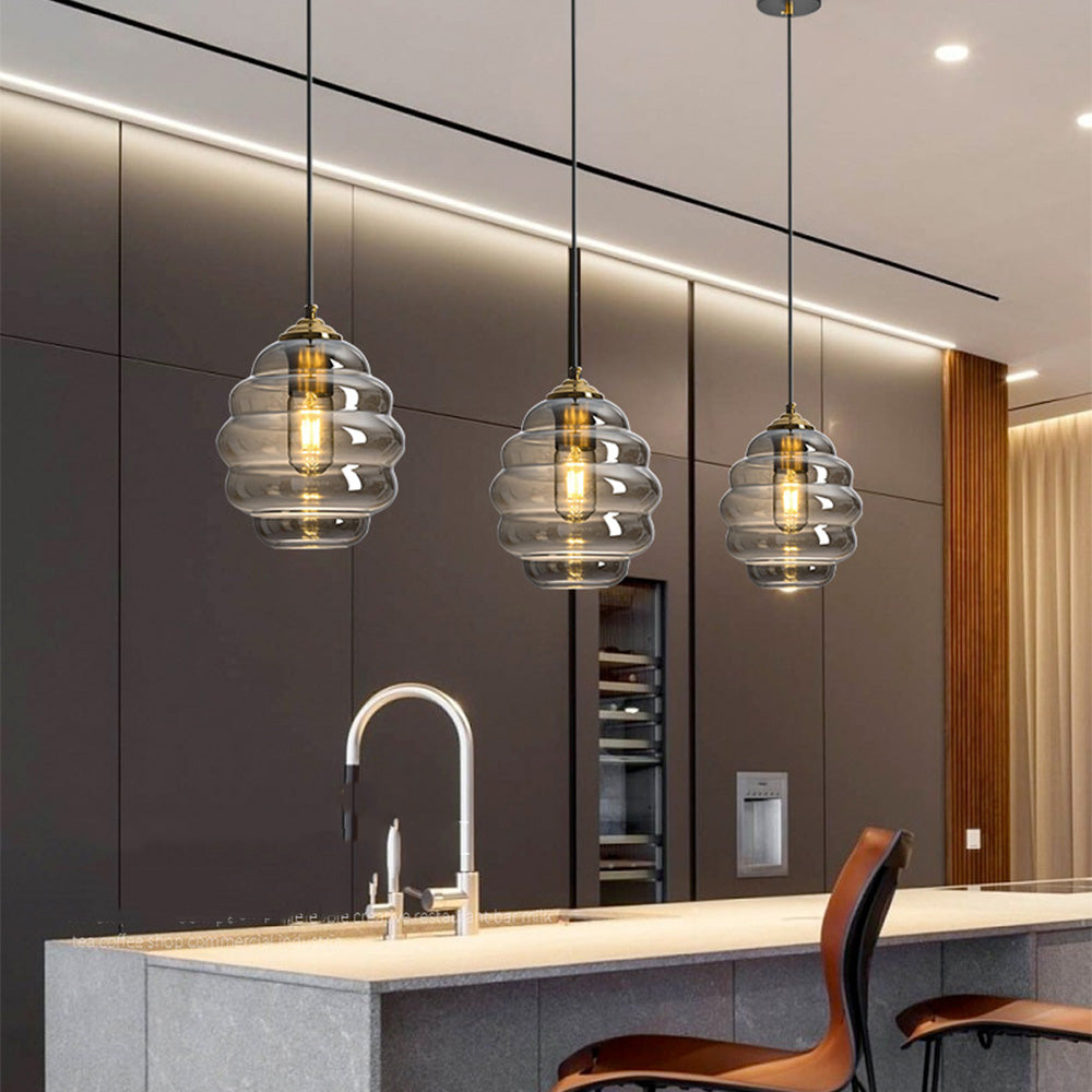 Suspension Moderne en Verre - Lysara