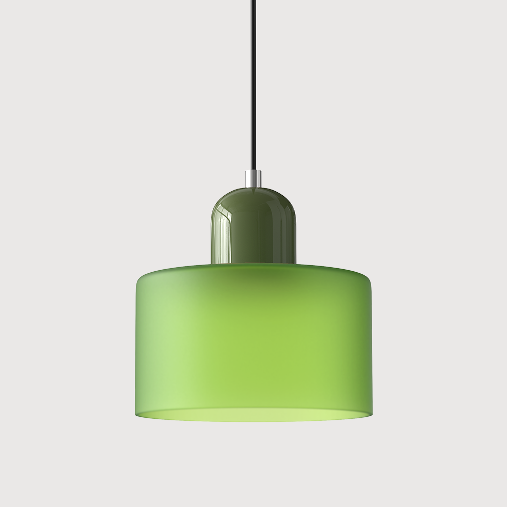 Suspension Luminaire Bauhaus en Verre - Elara 40