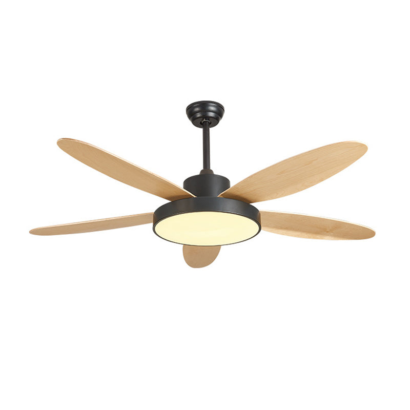 Ventilateur de Plafond Moderne à 5 Pales – LED Intégrée