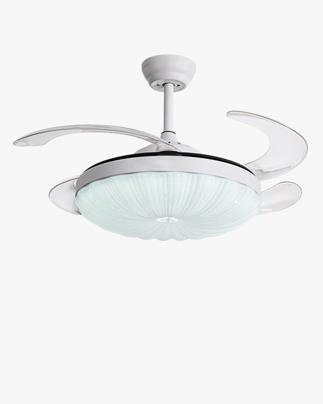 Ventilateur de Plafond Rétractable à Éclairage Polyvalent-BrightFlow