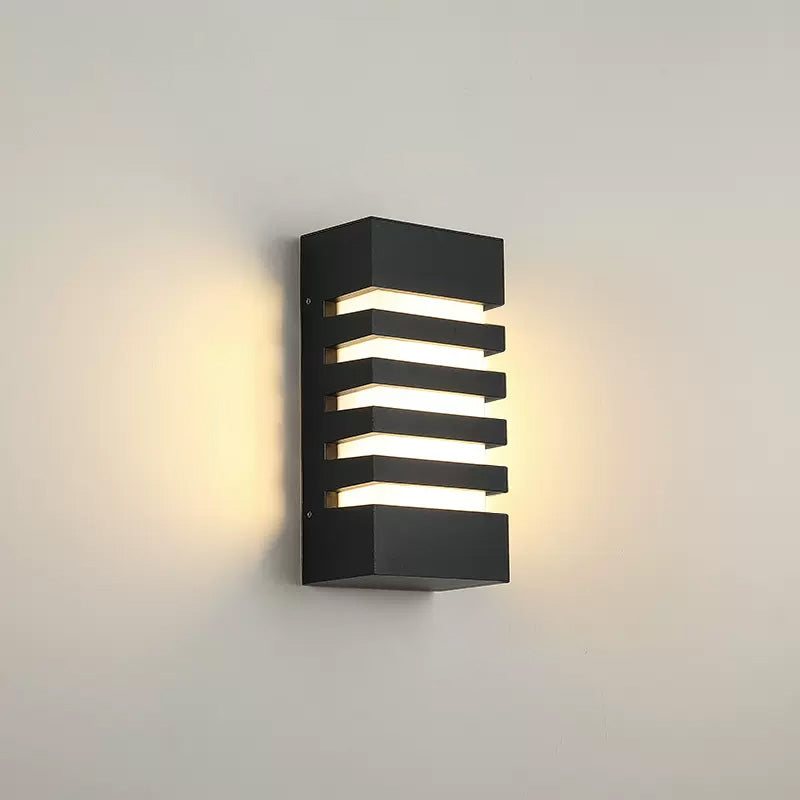 Applique Murale d'Extérieur Grille - Éclairage Moderne