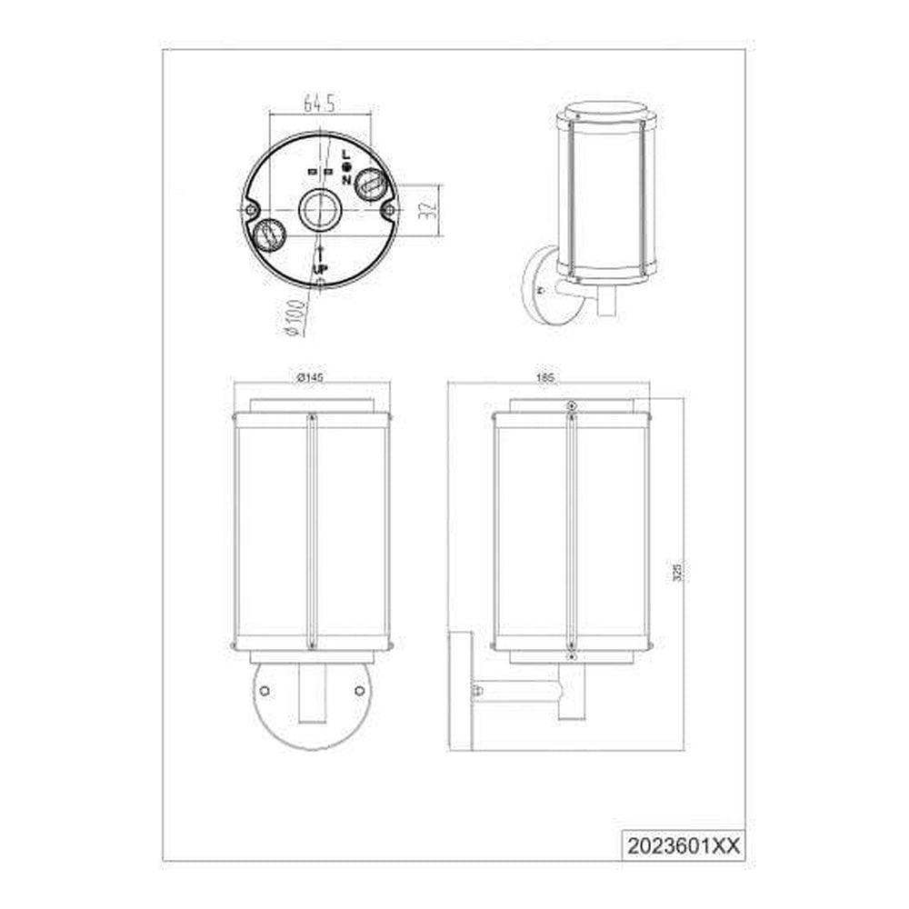 Applique Extérieur Vintage Forme Bocal