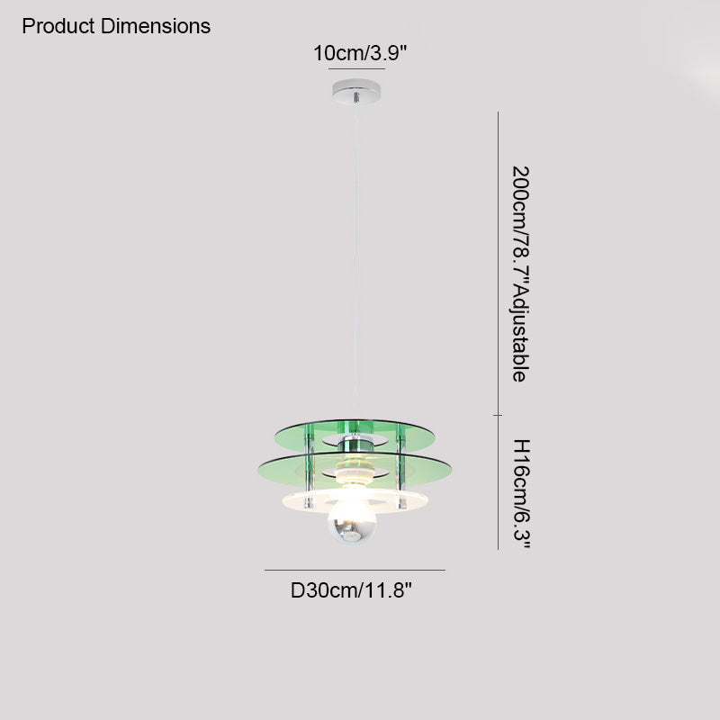 Suspension Soucoupe Volante - Space Age