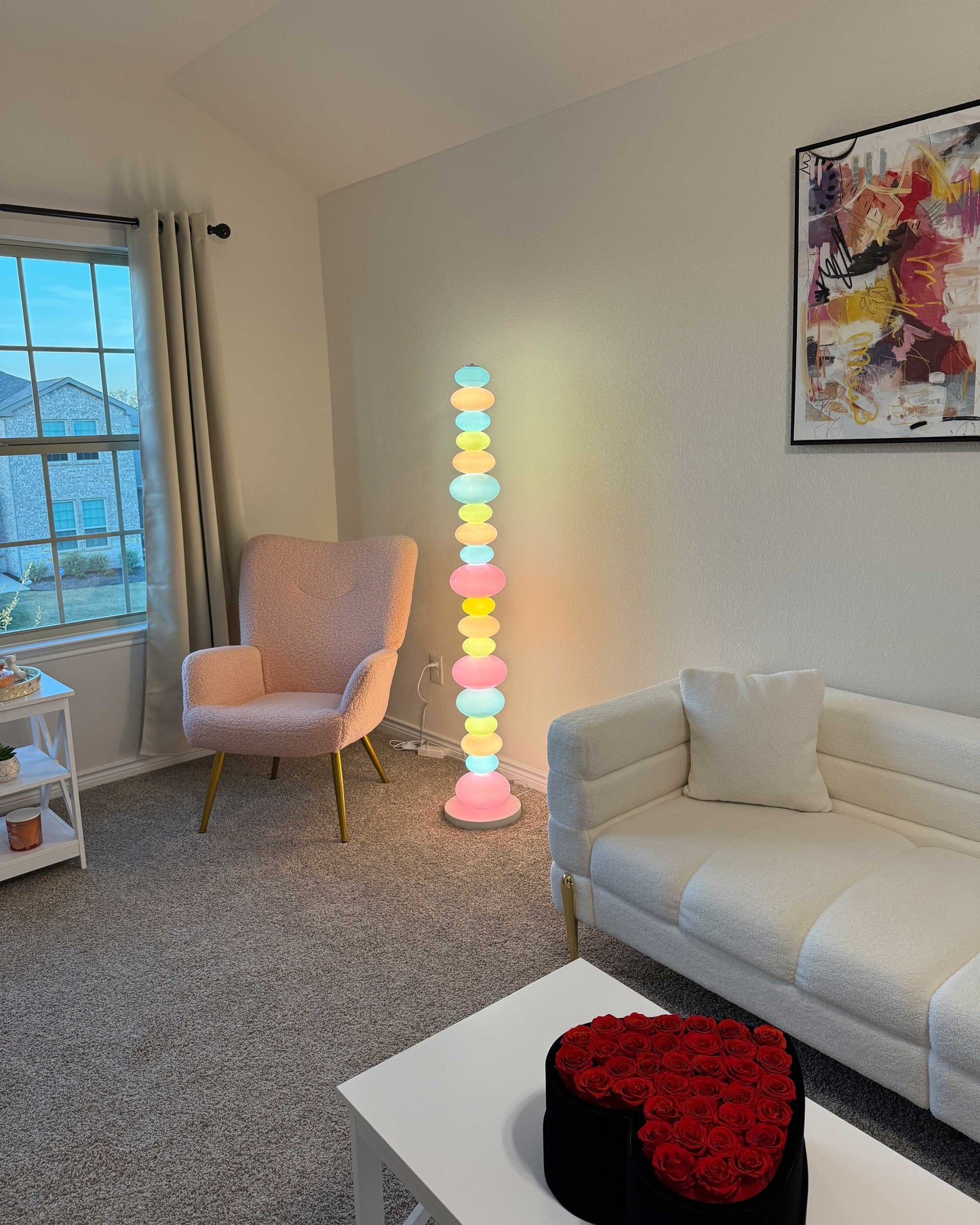 "Gourmet Prism" Column Floor Lamp