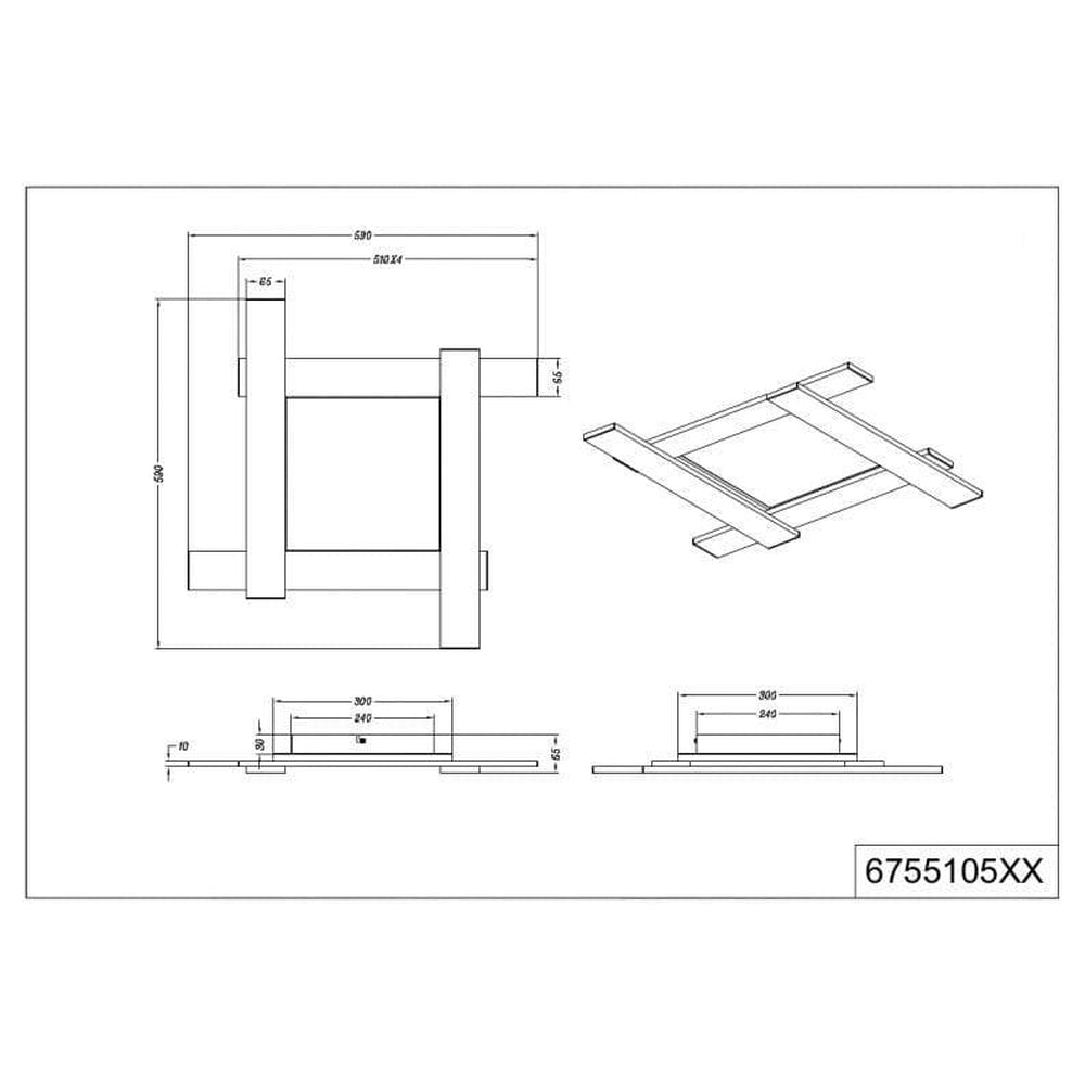 Plafonnier Led Acier