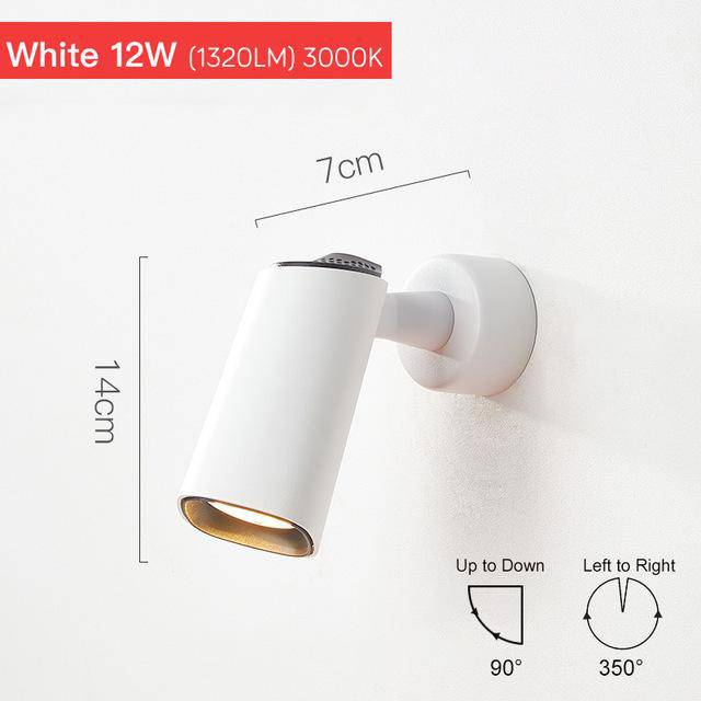 Applique Murale LED Orientable - Parsimony Design Moderne pour Salon et Chambre-2