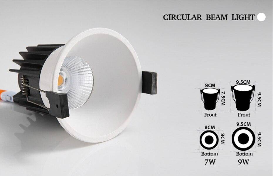 Spot LED Encastrable Moderne - Élégance Minimaliste-6