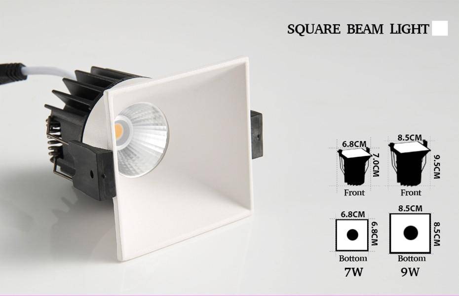 Spot LED Encastrable Moderne - Élégance Minimaliste-5