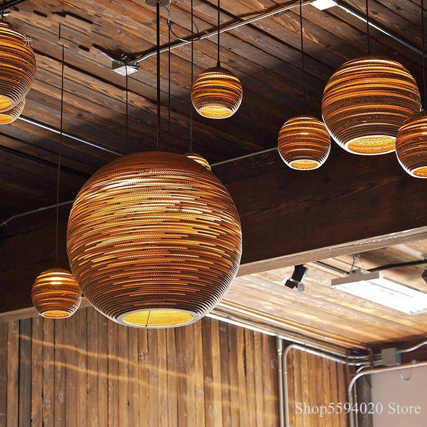 Suspension en Papier Carton - Éclat Design Moderne-5