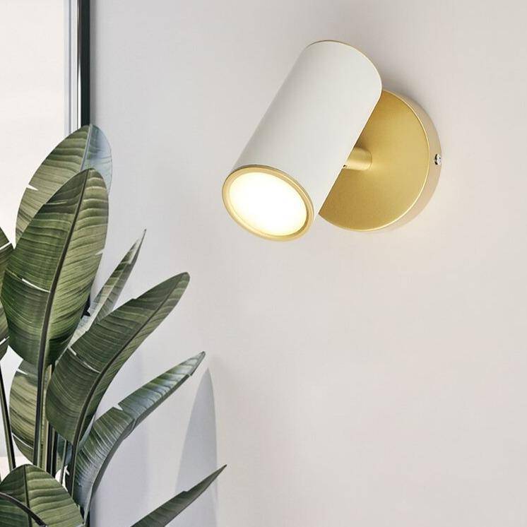 Applique Murale LED Cylindrique Éclat Doré - Design Moderne et Élégant-5
