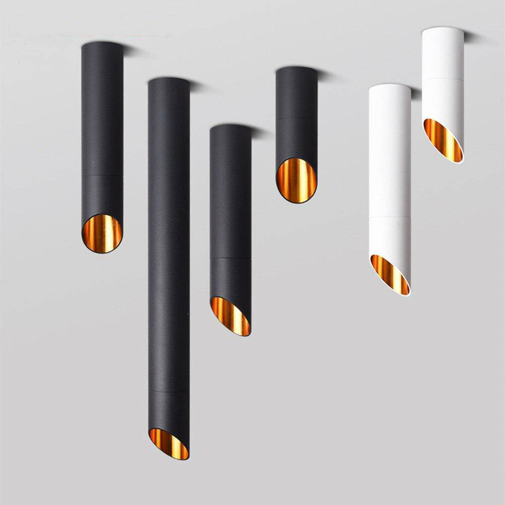 Tube LED Design Géométrique - Aluminium Élégant-3