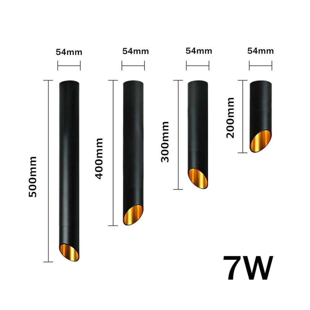Tube LED Design Géométrique - Aluminium Élégant-4
