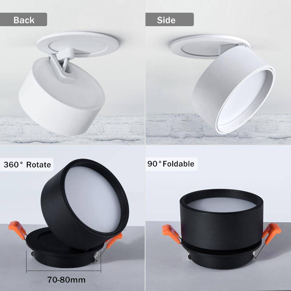 Spot LED Orientable 360° - Éclat Moderne pour Plafond-5