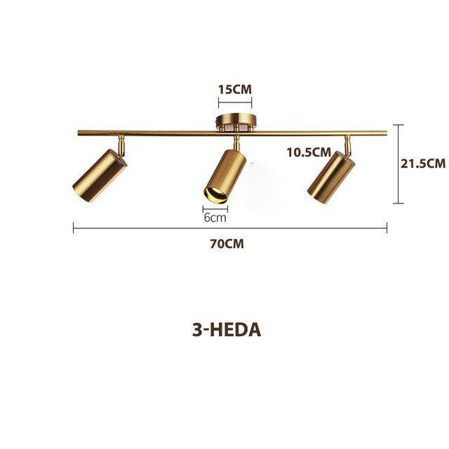 Variant image for Spot LED Arrondi en Métal Doré - Élégance Moderne-5
