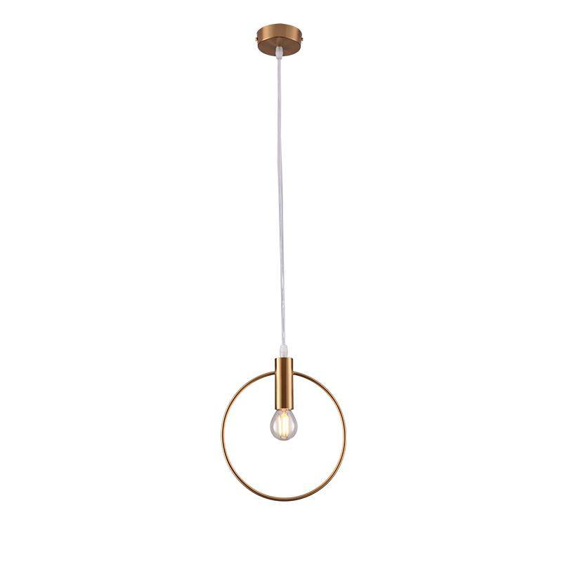 Suspension LED Ronde Dorée - Élégance Moderne pour Luminaire Chambre-5