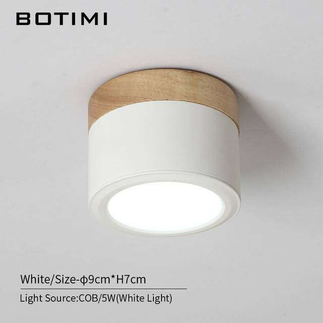 Spot LED Cylindrique en Bois - Élégance Moderne-4