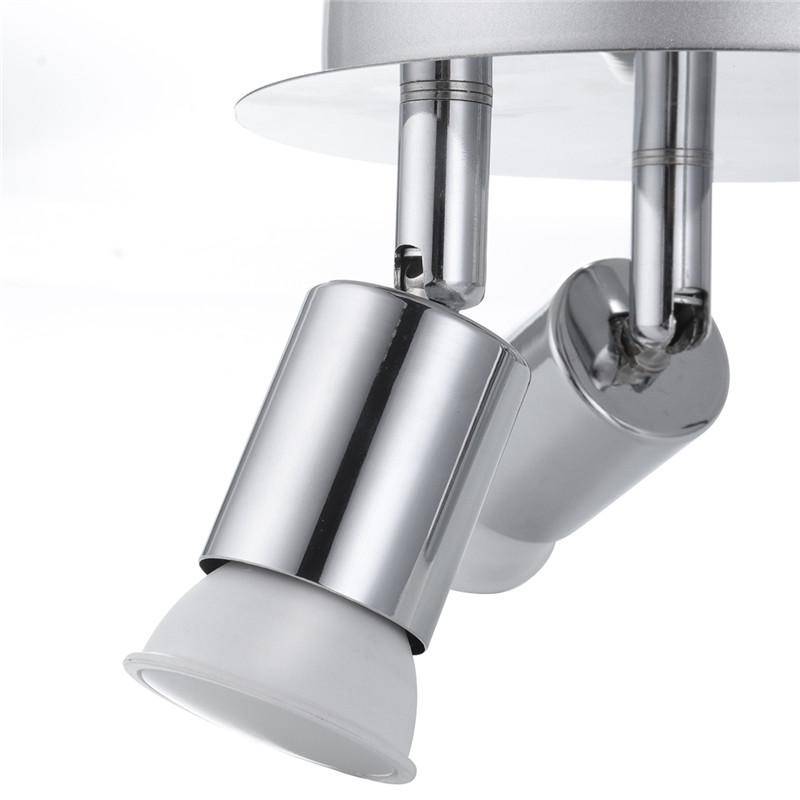 Plafonnier LED Chromé 3 Spots - Élégance Moderne pour Salon et Cuisine-4