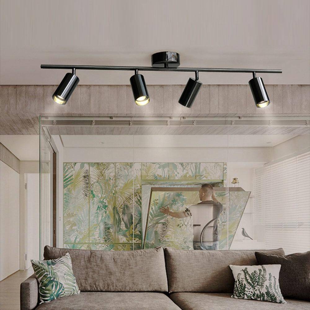 Plafonnier LED Design - Aluminium Noir ou Doré-3