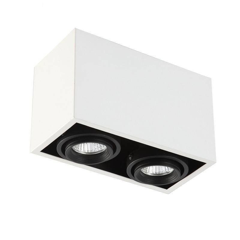 Plafonnier LED Rectangulaire - Spot Orientable Moderne-3