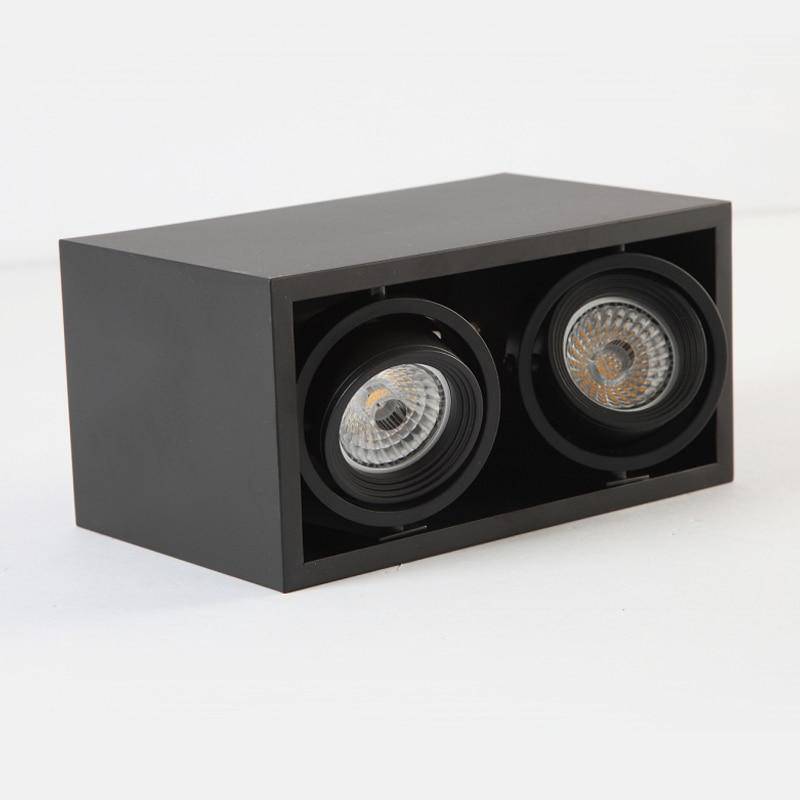 Plafonnier LED Rectangulaire - Spot Orientable Moderne-2