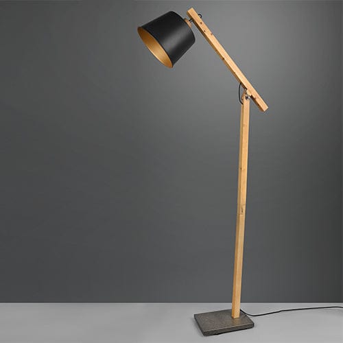 Lampadaire Bois Noir