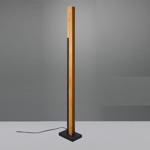 Lampadaire Salon Noir Et Bois