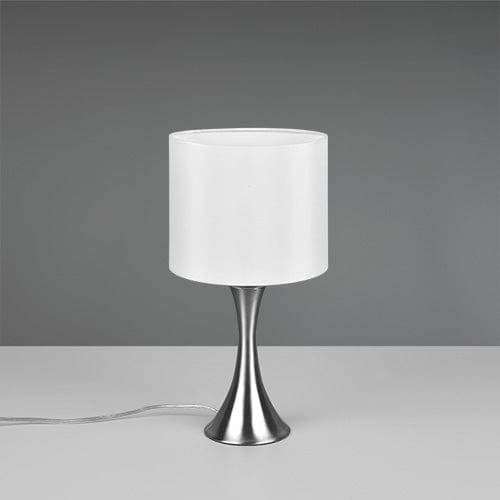 Lampe D'Appoint pour Salon - Chrome et Blanc