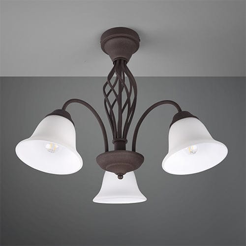 Plafonnier Metal Rouille