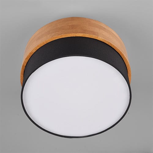 Plafonnier Salle De Bain Noir Et Bois