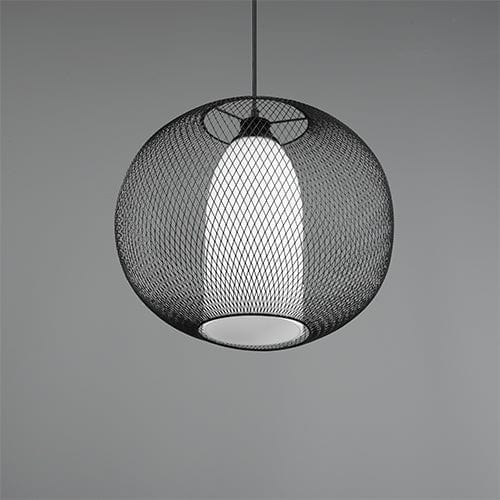 Luminaire Suspendu Noir Industriel