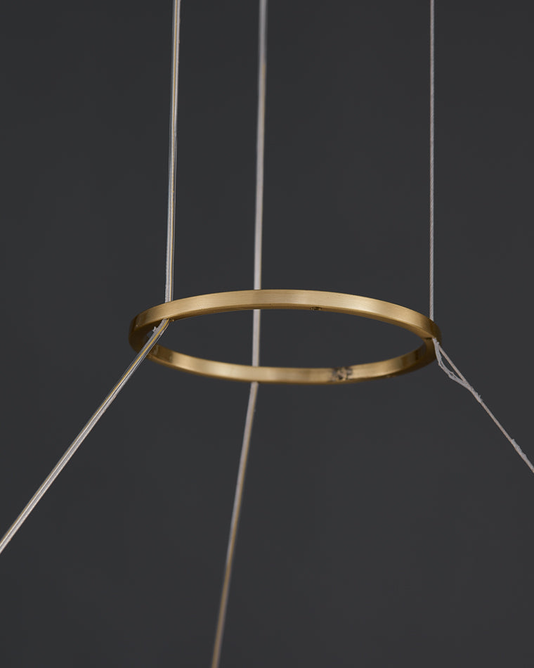 Round Chandelier - Enameled Shine