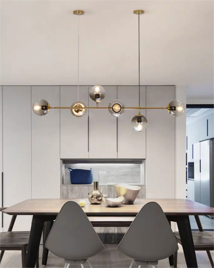 Lustre Linéaire à Globes